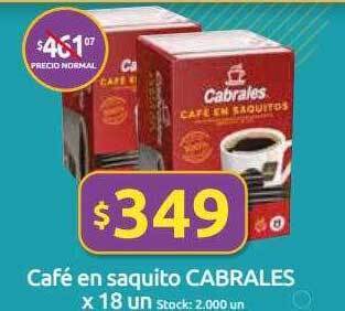 Cordiez Café en saquito cabrales oferta