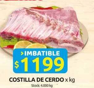 Cordiez Costilla de cerdo x kg oferta