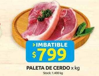 Cordiez Paleta de cerdo x kg oferta