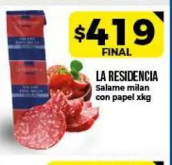 Supermayorista Vital La Residencia Salame milan con papel xkg oferta