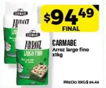 Supermayorista Vital Carmabe Arroz largo fino x1kg oferta