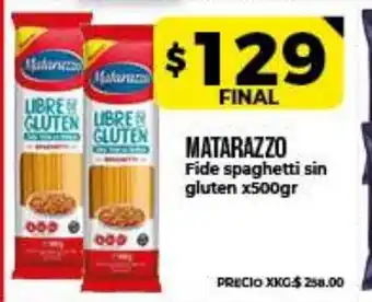 Supermayorista Vital Matarazzo Fide spaghetti sin gluten x500gr oferta