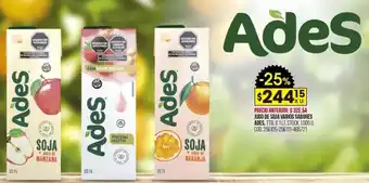 Coto Jugo de Soja Varios Sabores Ades 1L oferta