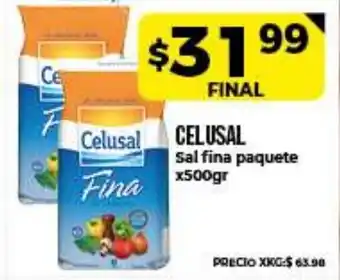 Supermayorista Vital Celusal Sal Fina paquete x 500g oferta