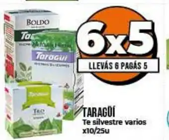 Supermayorista Vital Taragui Te silvestre varios x10/25u oferta