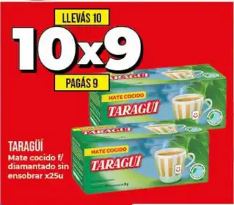 Supermayorista Vital Taragui Mate cocido f/diamantado sin ensobrar x25u oferta