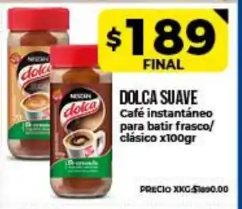 Supermayorista Vital Dolca Suave Cafè instantáneo para clásico x100gr oferta