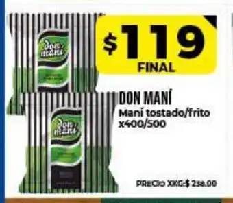 Supermayorista Vital Don Maní Maní tostado/frito x400/500 oferta