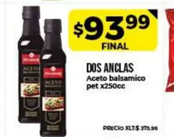 Supermayorista Vital Dos Anclas Aceto balsamico pet x250cc oferta