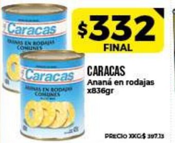 Supermayorista Vital Caracas Ananá en rodajas x836gr oferta
