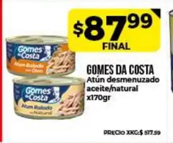 Supermayorista Vital Gomes Da Costa Atún x 170g oferta
