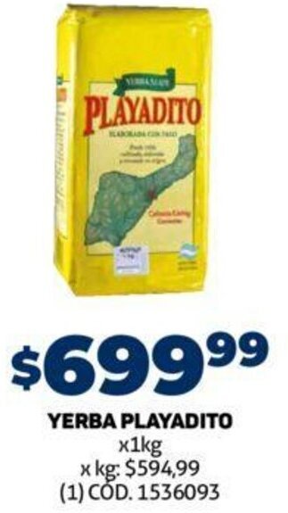 Makro Yerba Playadito 1kg oferta