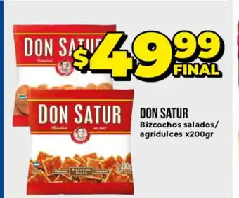 Supermayorista Vital Don Satur Bizcochos salados/agridulces x200gr oferta