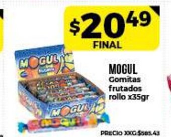 Supermayorista Vital Mogul Gomitas frutados rollo x 35gr oferta
