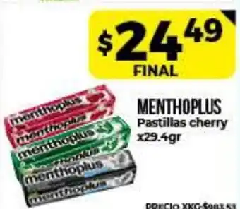 Supermayorista Vital Menthoplus Pastillas cherry x29.4gr oferta
