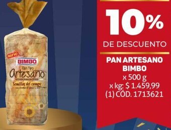 Makro Pan Artesano Bimbo 500g oferta