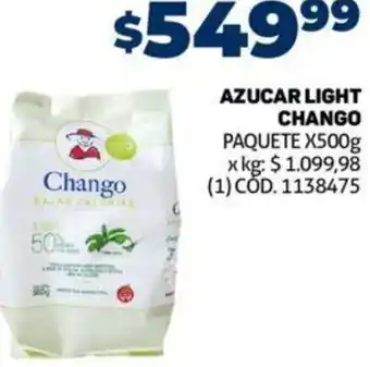 Makro Azucar Light Chango 500g oferta