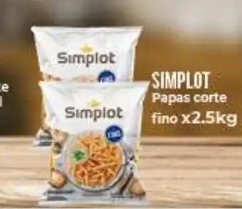 Supermayorista Vital Simplot Papas corte fino x2.5kg oferta