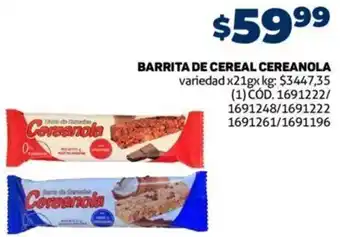 Makro Barrita de Cereal Cereanola 21g oferta