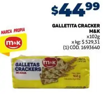 Makro Galleta Cracker M&K 102g oferta