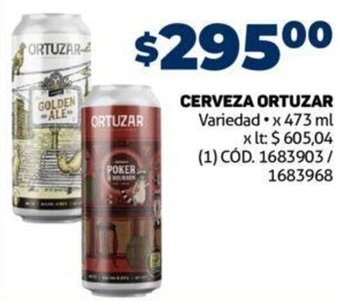Makro Cerveza Ortuzar 473ml oferta