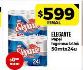 Supermayorista Vital Elegante Papel higiènico bl.h/s 50mt x 24u oferta