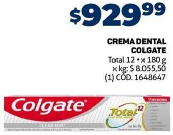 Makro Crema Dental Colgate 180g oferta
