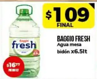 Supermayorista Vital Baggio Fresh Agua mesa bidón x6.5lt oferta