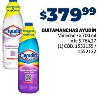 Makro QUitamanchas Ayudín 700ml oferta