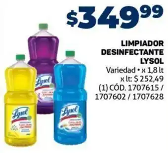 Makro Limpiador Desinfectante Lysol 1,8L oferta