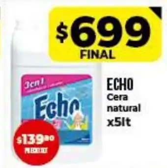 Supermayorista Vital Echo Cera natural x5lt oferta