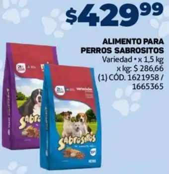 Makro Alimento para Perros Sabrositos 1,5kg oferta