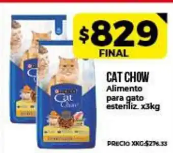 Supermayorista Vital Cat Chow Alimento Para Gato esteriliz. x3kg oferta