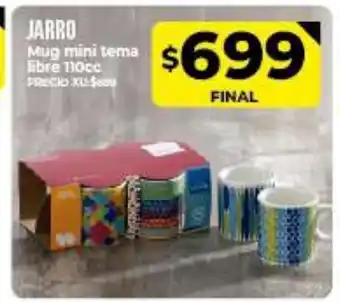 Supermayorista Vital Jarro Mug mini tema libre 110cc oferta