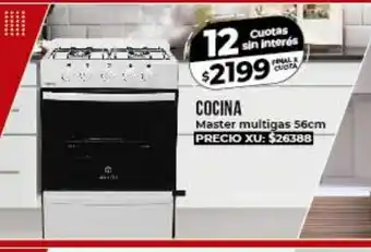Supermayorista Vital Cocina Master multigas 56cm oferta