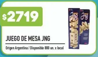 Supermercados Vea Juego De Mesa JNG oferta
