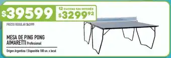 Supermercados Vea Mesa De Ping Pong Aimaretti Profesional oferta