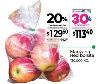 La Anonima Manzana Red bolsita 30,000kg oferta