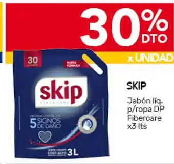 Nini Mayorista Skip Jabón Liq. p/ropa DP Fibercare x3lts oferta