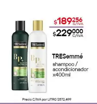Nini Mayorista Tresemmè shampoo/acondicionador x400ml oferta