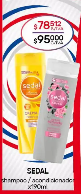 Nini Mayorista Sedal shampoo/acondicionador x190ml oferta