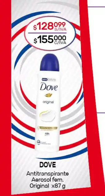 Nini Mayorista Dove Antitranspirante Aerosol fem. Original x87g oferta