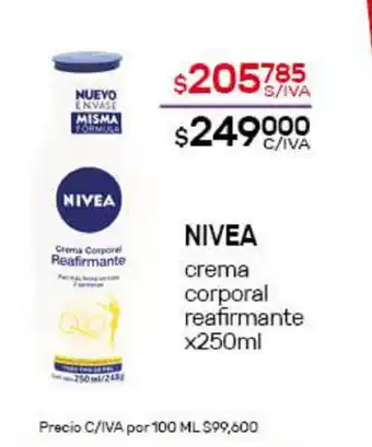 Nini Mayorista Nivea crema corporal reafirmante x250ml oferta