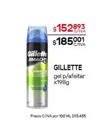 Nini Mayorista Gillette gel p/afeitar x198g oferta