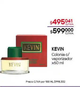 Nini Mayorista Kevin Colonia c/vaporizador x60ml oferta