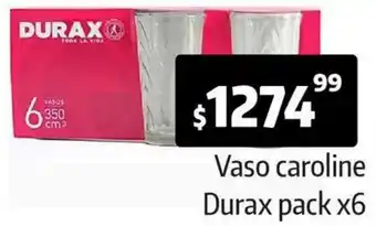 Autoservicio Capo Vaso Caroline Durax Pack 6 oferta