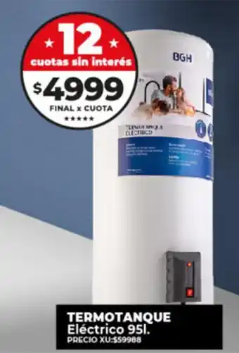 Supermayorista Vital Termotanque Eléctrico 95L BGH oferta