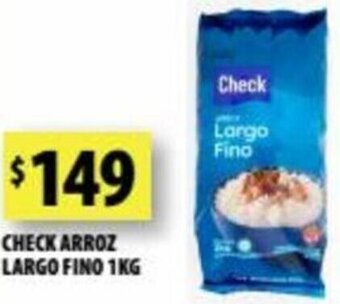 Punto Mayorista Check Arroz Largo Fino 1kg oferta