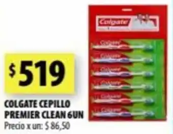 Punto Mayorista Colgate Cepillo Premier Clean 6un oferta