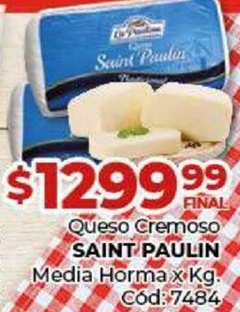 Diarco Saint Paulin Queso Cremoso Media Horma oferta